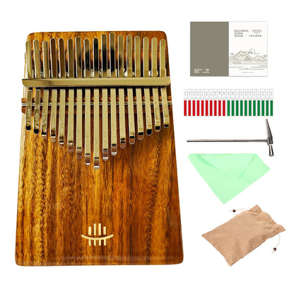 Hluru 17 Key Professional Rosewood Kalimba 21 Key Resonator Thumb Piano Walnut Finger Piano Box Mbira for Beginner2028