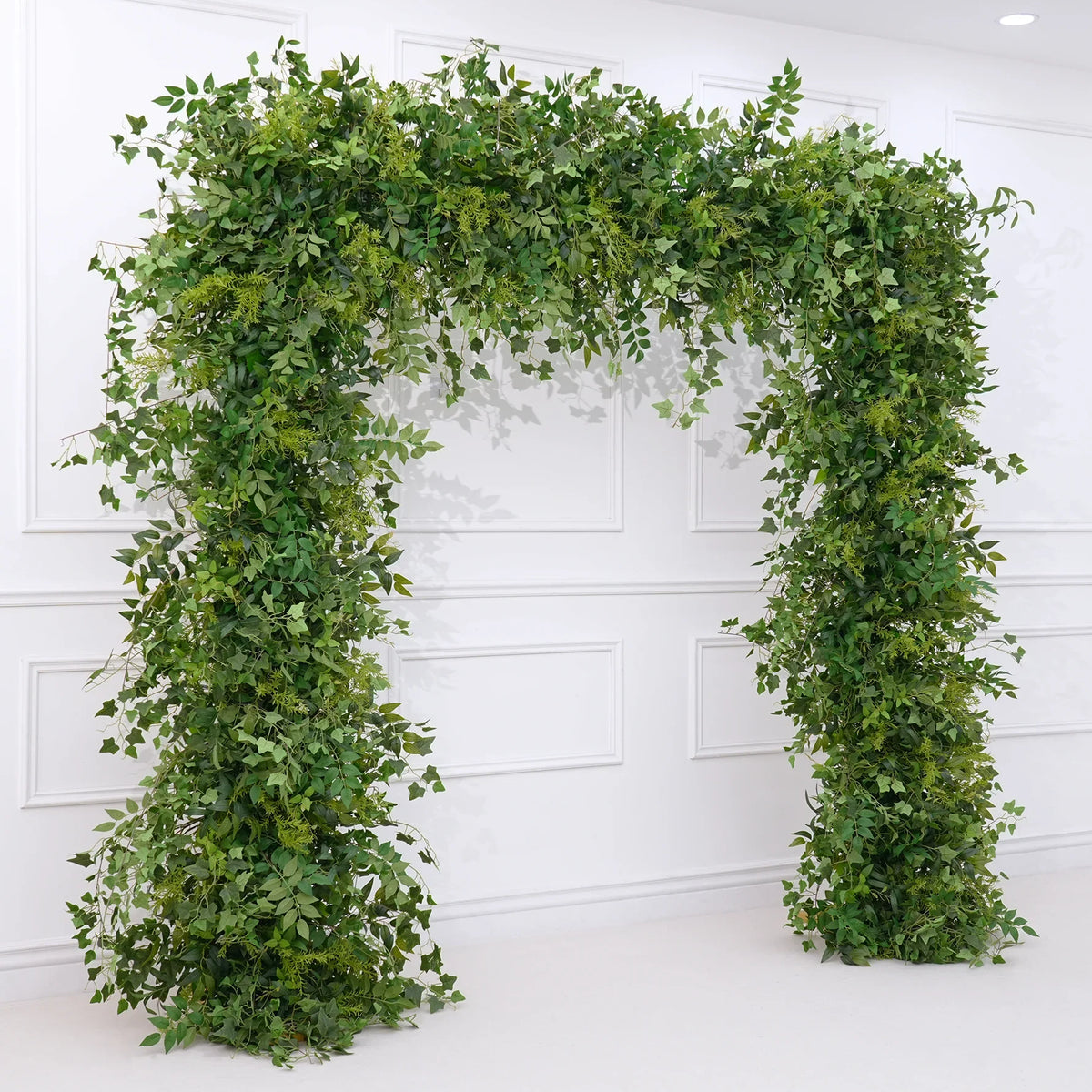 Mori Greenery Plants Leaves Flower Row Wedding Backdrop Decor Arch Floral Arrangement Window Display Banquet Event Props A8872