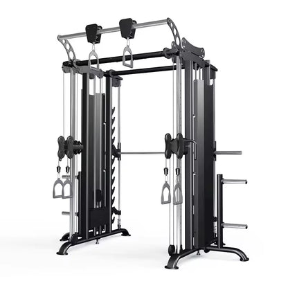 Wholesale Comprehensive Strength Training Squat Rack Gym Equipment Multifunctional Smith Machine in Steel Custom Logo