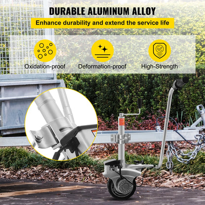 SucceBuy 350W12V Motorised Jockey Wheel 2270KG Vehicle Load  Caravan Boat Wheel Dolly Trailer Pickup Power Mover Car Accessories