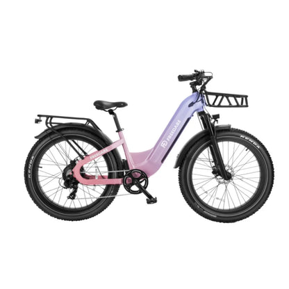 26''Fat Tire Ebike 1000W peak 48V 20Ah Removable Battery APP Control 90Mi Range GPS Tracking Electric Bike for Adults with UL/CE