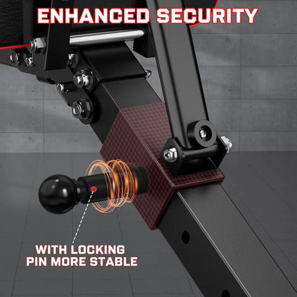 Weight Bench - Workout Bench Press for Home Gym, Foldable Incline Decline Sit up Exercise Bench for Full Body