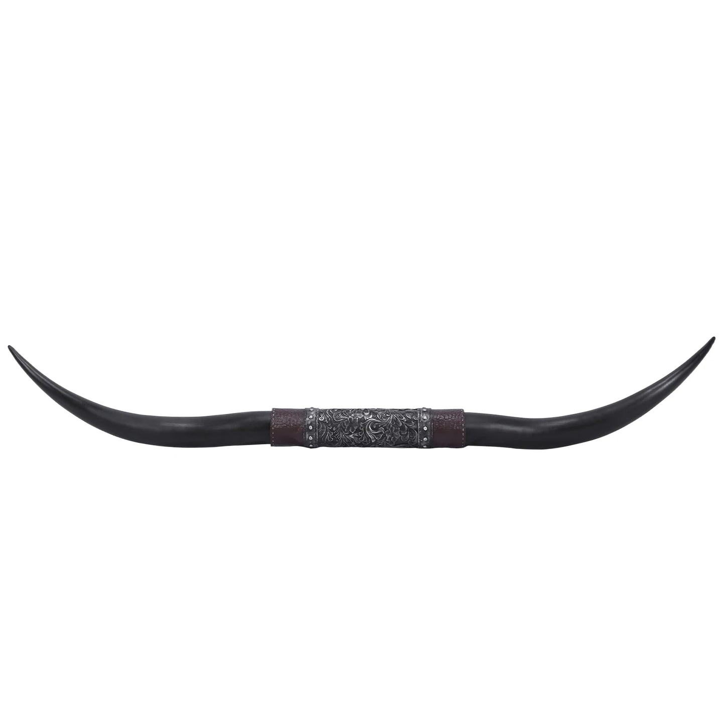 70inch Cow Skull Wall Decor Faux Taxidermy Rustic Steer Horns Wall Art Resin for Animal Hunting Lovers & Wildlife Enthusiasts