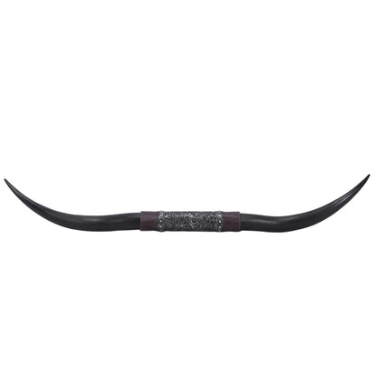 70inch Cow Skull Wall Decor Faux Taxidermy Rustic Steer Horns Wall Art Resin for Animal Hunting Lovers & Wildlife Enthusiasts