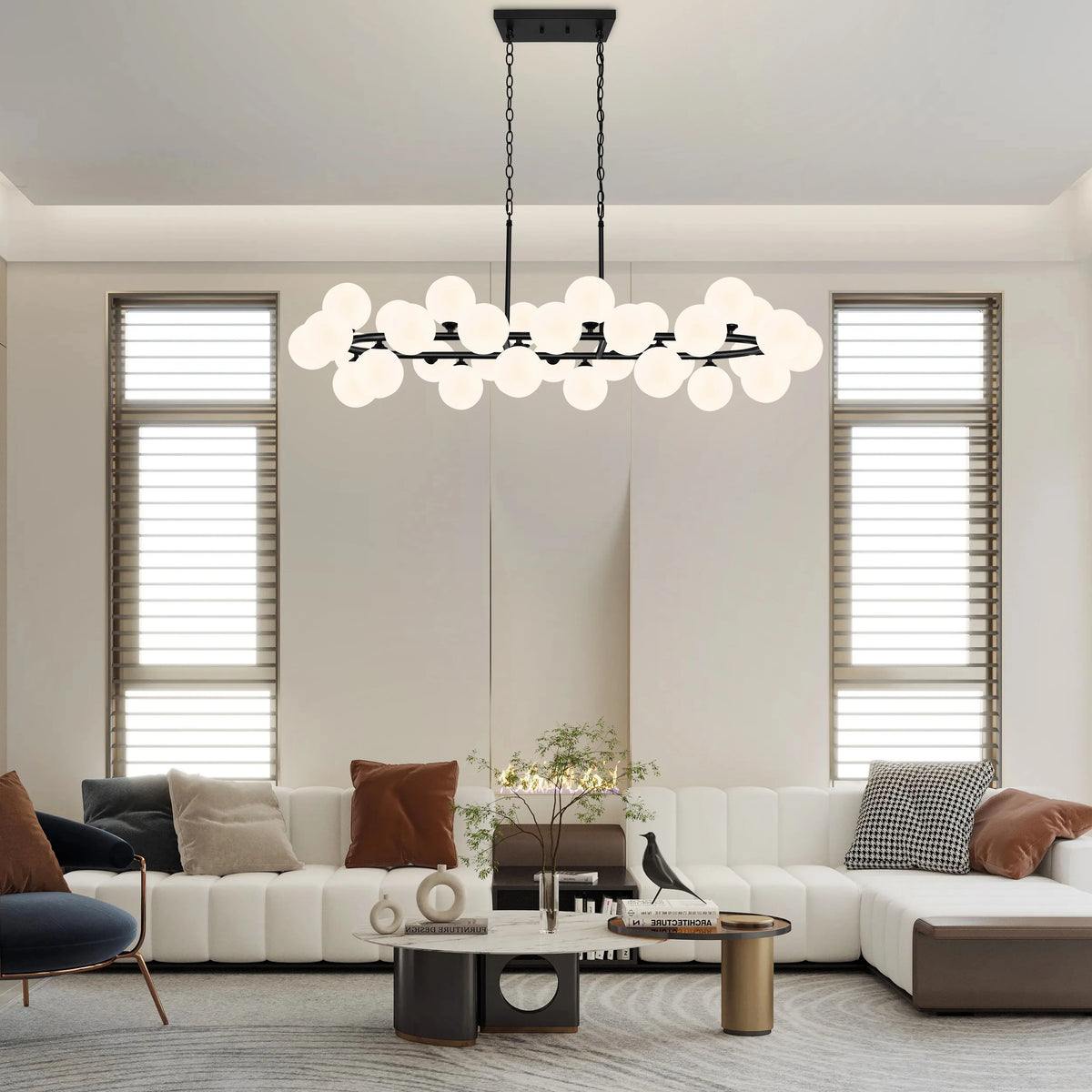 Bubble Chandelier Glass Globe Modern Chandelier Sputnik Chandelier Linear Chandeliers Kitchen Chandelier Mid Century Modern Chandelier For Dining Living Room Kitchen Home Decor Lighting