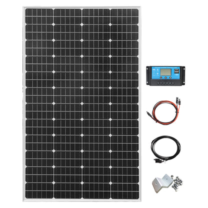 19.8V 200W Glass Rigid Solar Panel China 26.4V 200W 400W Monocrystalline Waterproof Solar Panels Charging 12V Camping/Home/RV CE