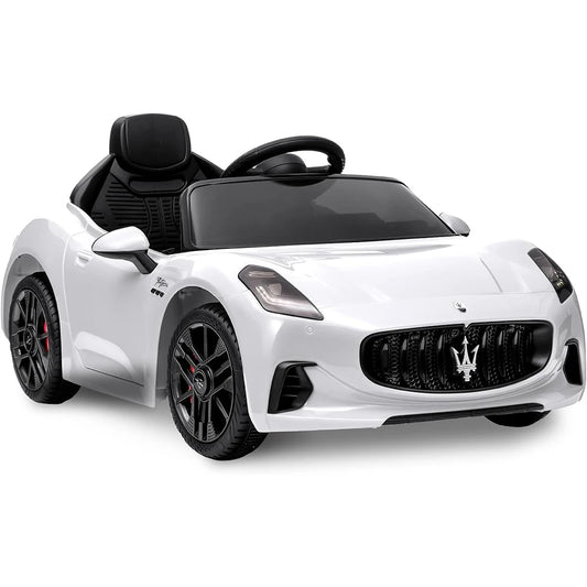 Kids Electric Ride on Car 12v Battery Powered Toy Car with Remote Control Slow Start Shock Absorbers Lockable Doors Safety Belts
