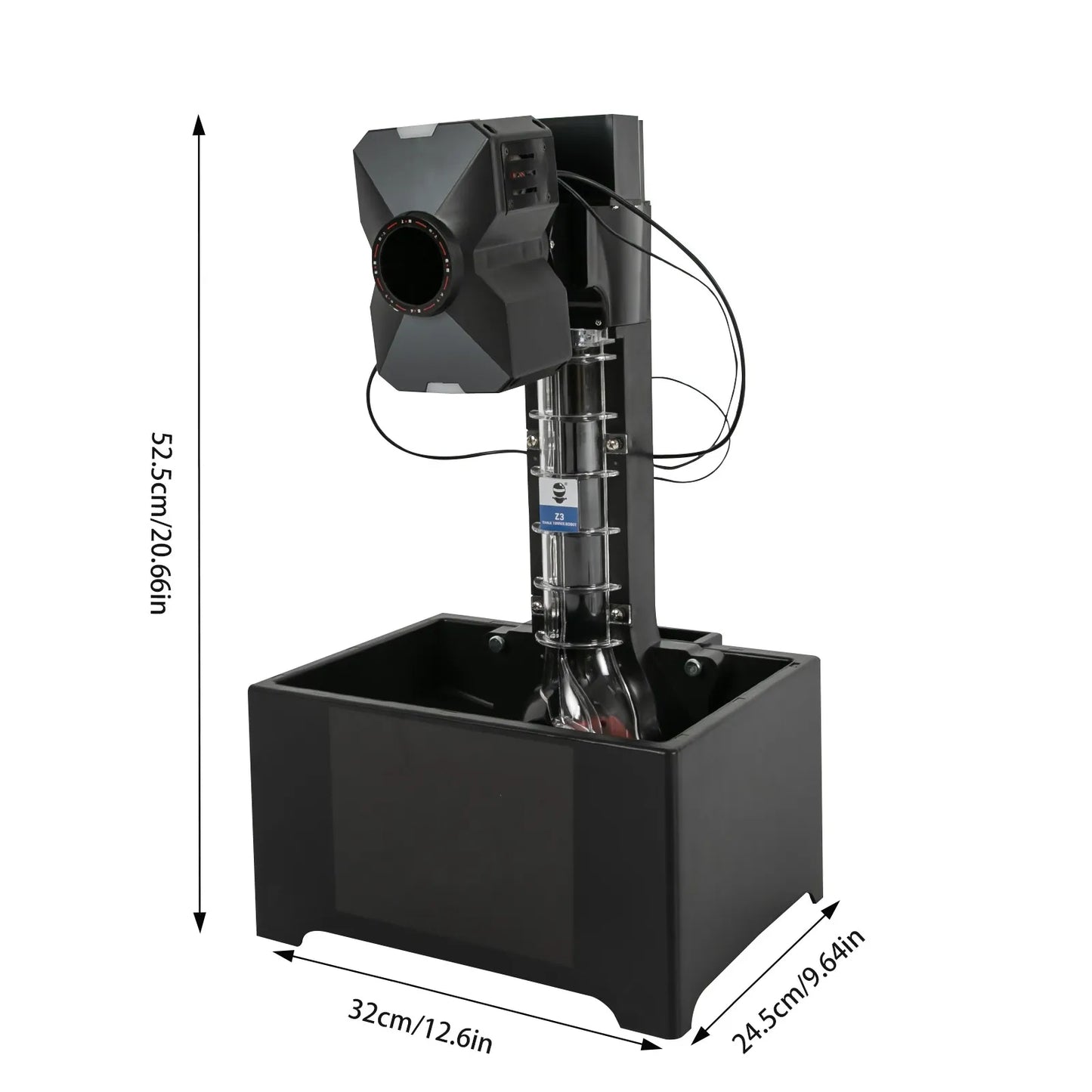 Table Tennis Robot 100 Balls Capacity Automatic Ping Pong Ball Pitching Machine with Remote Control for Pong Lover Self-training