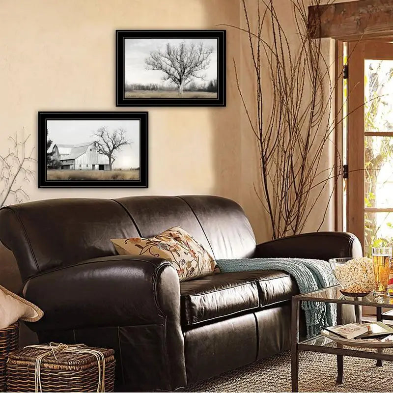 Ohio Fields I Framed Wall Art Print, Modern Home Decor for Living Room, Bedroom & Farmhouse Decoration by Lori Deiter