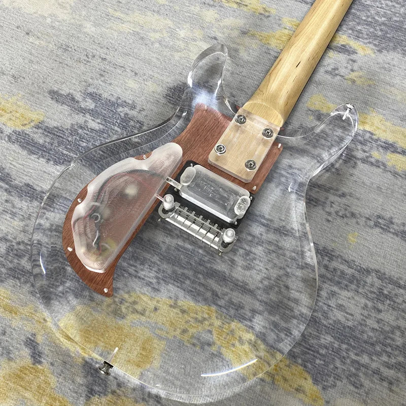 Vicers 6strings EMG electric guitar, maple neck, acrylic body, performance guitar suitable for beginners and professionals