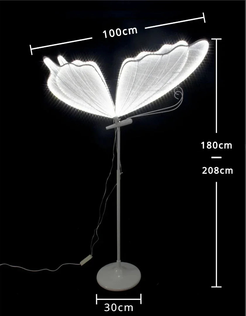 Wedding Floor Lamps Butterflies LED Lace Lamp Romantic Creative Hanging Butterfly Road Load Walkway Party Stage Pendant Lights