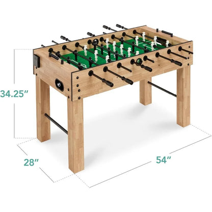 Best Choice Products Large 54in Full-Size Foosball Table for Home, Game Room w/ 2 Balls, 2 Cup Holders