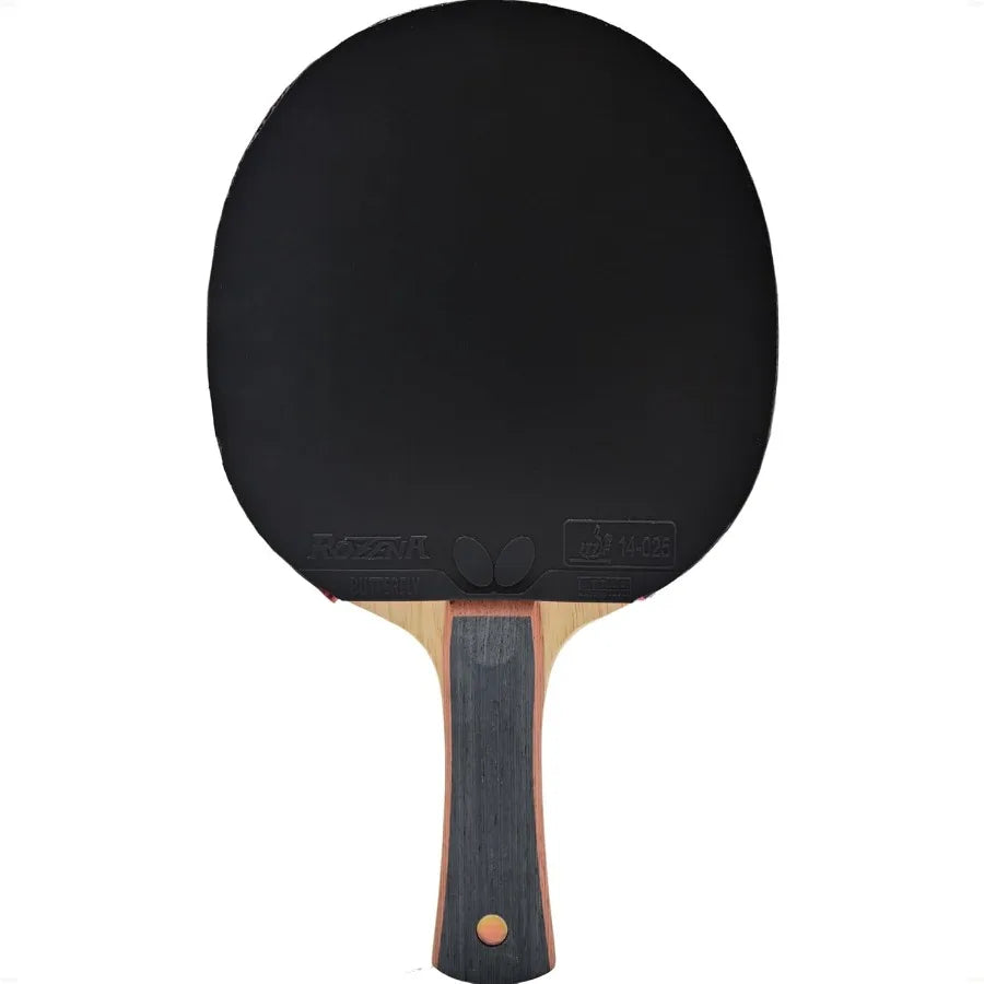 TB Pro-Line Table Tennis Rackets - Medium Fast Blade and Rubber Combination with Free Racket Case - Black and Red - Advanced Le