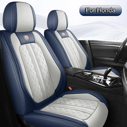 Car Seat Covers Full Set PU Leather,  Fit For Honda CR-V, Civic, Accord, HR-V, Passport, Fit, Universal Back Front Seat Covers