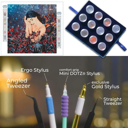 Ballerina in DrDiamond Painting Kits or Adults - Diamond Art Kits a Relaxing Creative Crat Kit with Dotz Gems 20x20