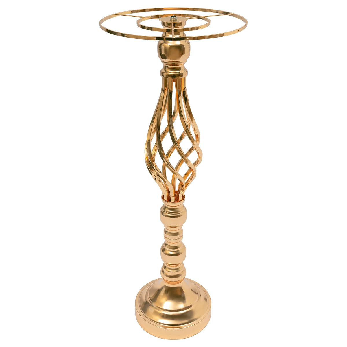 10 Pcs 19.3 Inches Tall Crystal Flower Stand, Wedding Road Lead Tall Flower Holders Centerpiece, Metal Flower Vase for Reception Tables Wedding Supplies