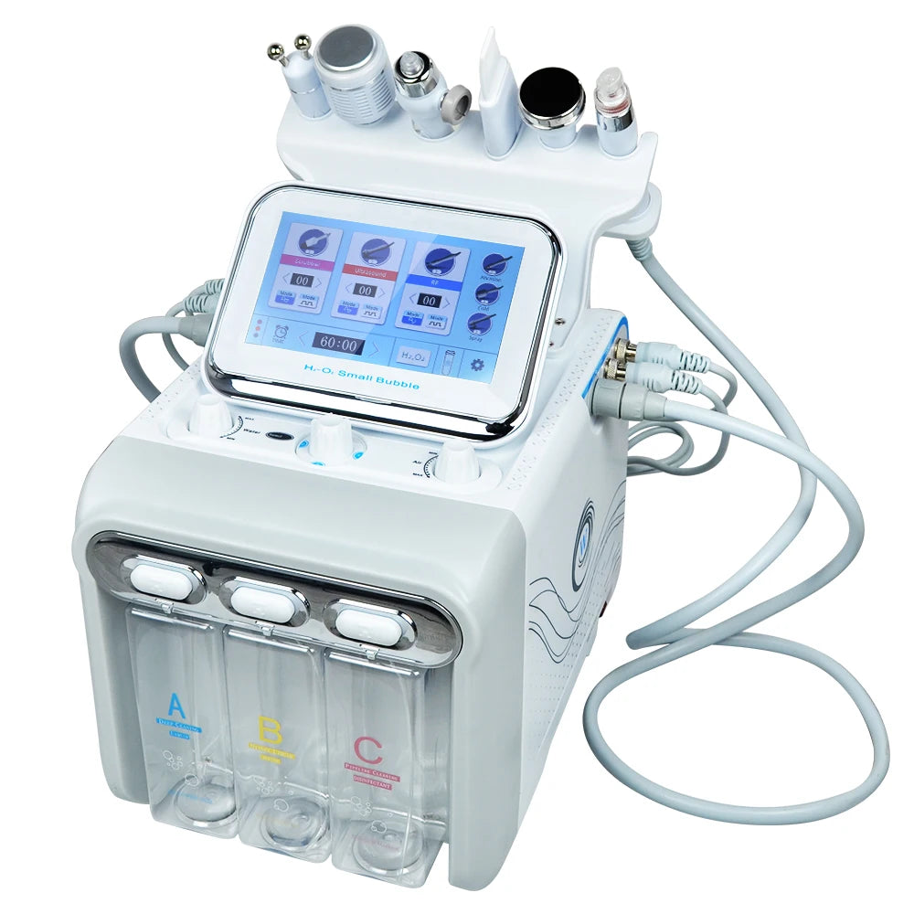 Nourishbel 6in1 Hydro Microdermabrasion Aqua Peeling H2O2 Facial Machine Hydra Water  Dermabrasion Peel Oxygen Jet Beauty