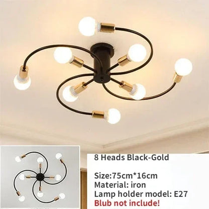 Nordic Minimalist LED Ceiling Lamp Living Room Restaurant Bedroom Children's Room Chandelier Modern Creative Home Decor Lighting