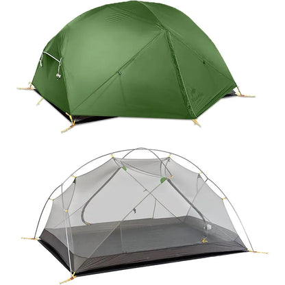 Mongar Backpacking Camping Tent 2 Person Lightweight 3 Season Waterproof Hiking Tent Double Crossbars Easy Setup Double Layer f