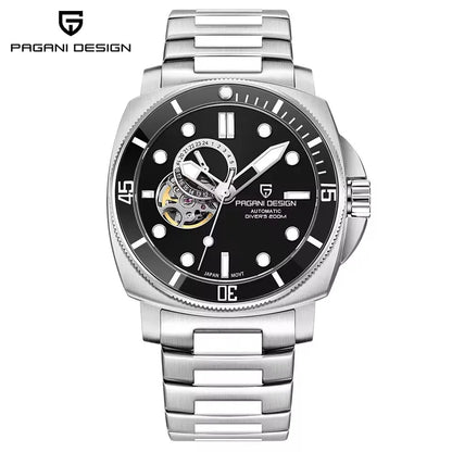 PAGANI DESIGN Top Brand Mechanical Tourbillon Men watch Japan Movt 24-hour Display Luxury Watch Sapphire Luminous Dive Man watch