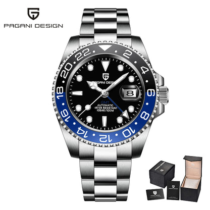 PAGANI DESIGN New V2 40MM GMT Men watch Mechanical Watches Luxury Automatic Watch Men Sapphire waterproof Wrist Watches for men