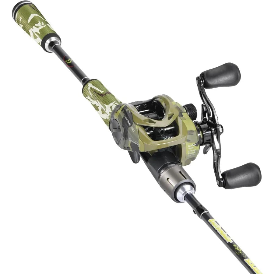 Baitcaster Combo 30Ton+24Ton Graphite 2Piece Blanks Casting Fishing Rod for Precision Angling in Freshwater and Sal