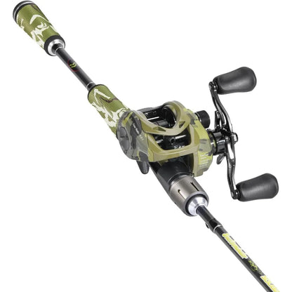 Baitcaster Combo 30Ton+24Ton Graphite 2Piece Blanks Casting Fishing Rod for Precision Angling in Freshwater and Sal