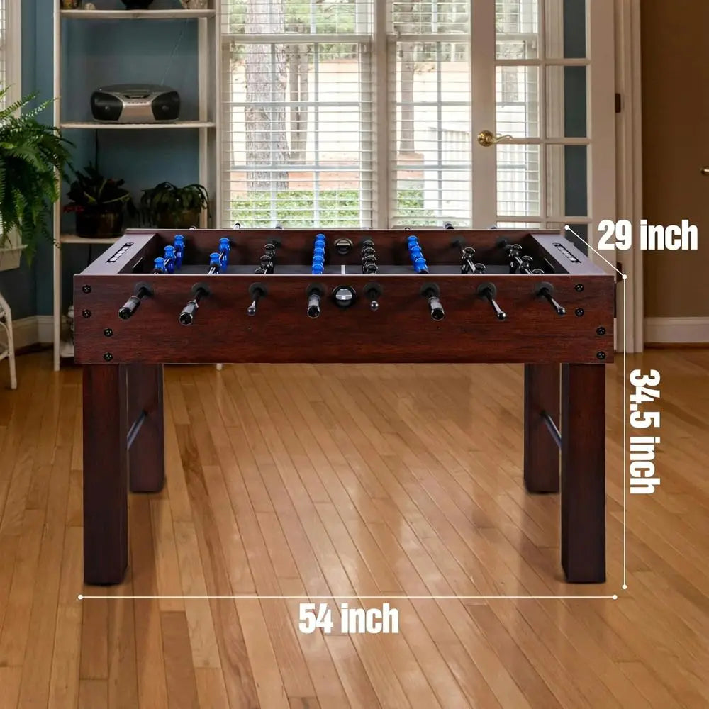 Large Size Foosball Table fo rAdults,Competition Full Size Soccer Game Table with 2Balls,Football Table Game Room