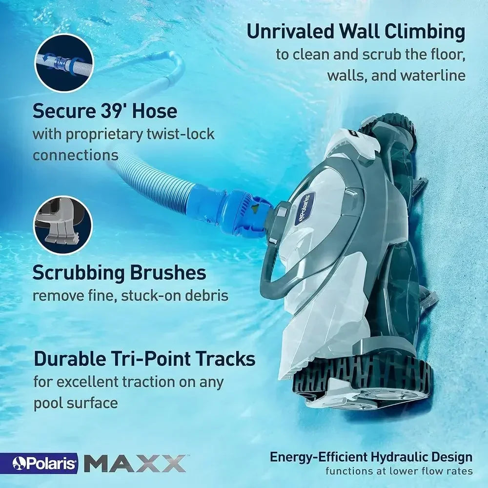 MAXX Premium Suction-Side Automatic Pool Cleaner or All In-Ground Pool Suraces, Smart Navigation, Energy Eicient, HTechnology or