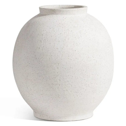 Ceramic Rustic Vase, 10.8 Inch Farmhouse Minimalist Tall Flower Vase for Table, Living Room, Home Decor, Bathroom, Holiday, Wed