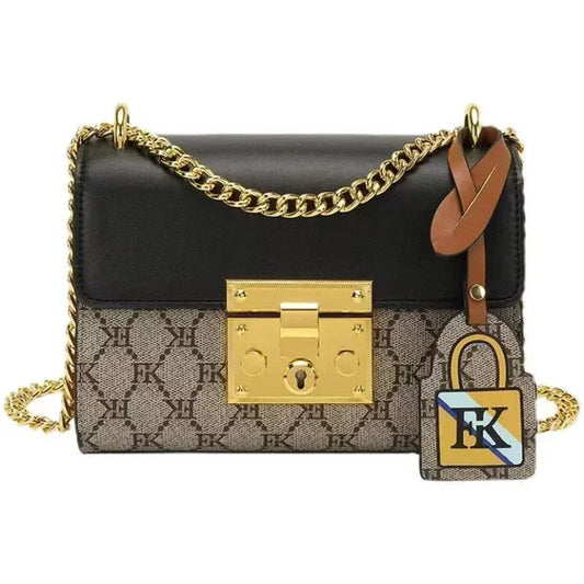 women Shoulder Bag High Quality genuine Leather Padlock Hand Bags Flap Messenger handbag Fashion Letter  purse BG8