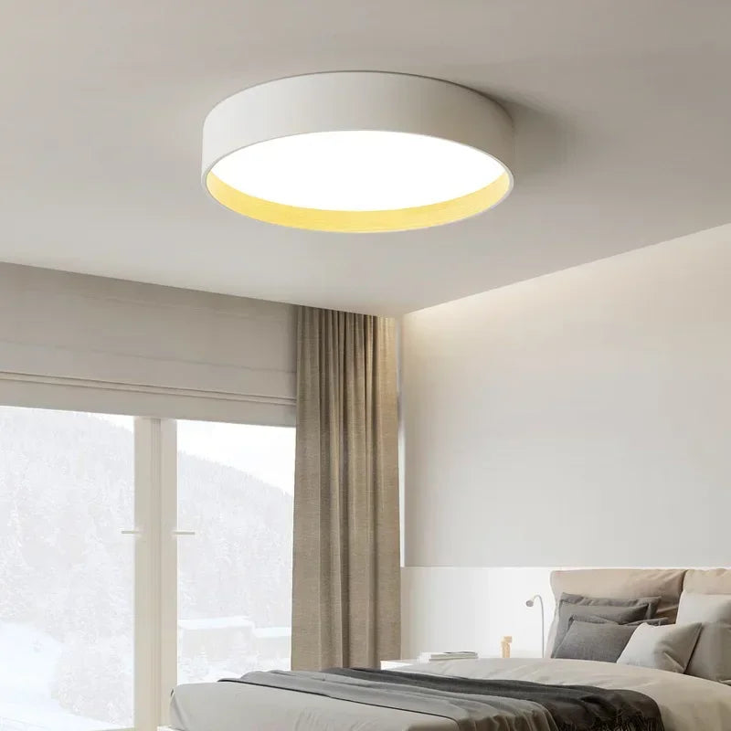 Modern Minimalist Circular LED Ceiling Light Living Room Bedroom Study Pendant Lamp Creative Interior Decor Lighting Fixtures