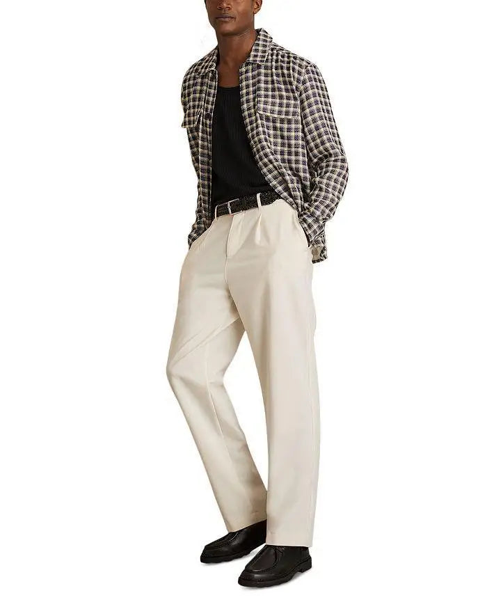 REISS | Regular Fit Textured Check Shirt