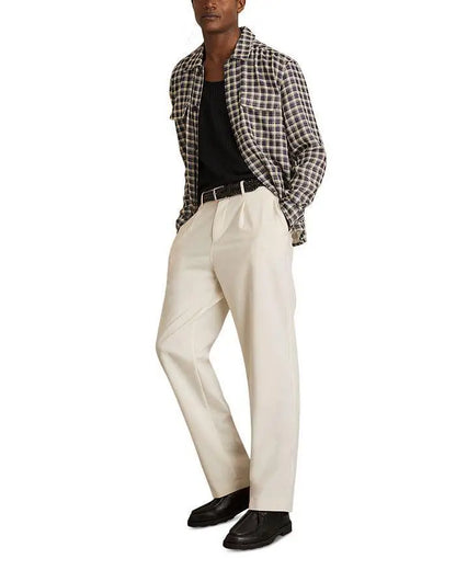 REISS | Regular Fit Textured Check Shirt