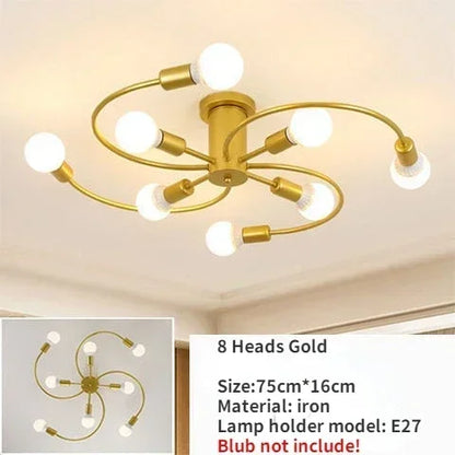 Nordic Minimalist LED Ceiling Lamp Living Room Restaurant Bedroom Children's Room Chandelier Modern Creative Home Decor Lighting