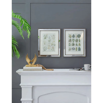 S 2 15.7x19.7 Liana Mirror Framed Wall Art on Mw Golden Tint Background