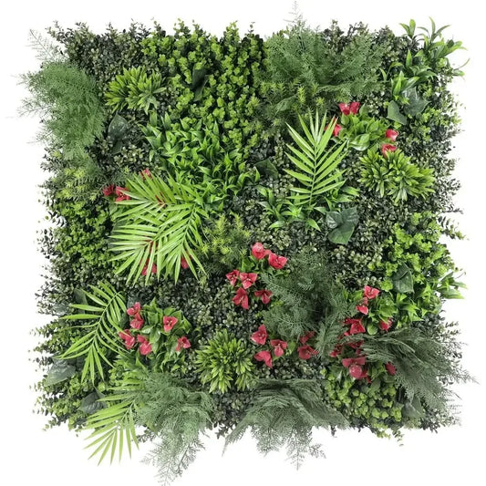 40x40 Artificial Greenery Wall Panel - 3D Boxwood Hedge for Privacy and Decor