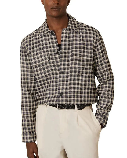 REISS | Regular Fit Textured Check Shirt