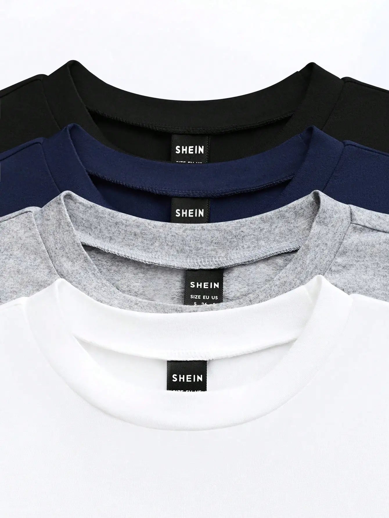 4-Pack Women's Solid Color Round Neck Long Sleeve Crop Tops, Casual Fall/Winter Tees