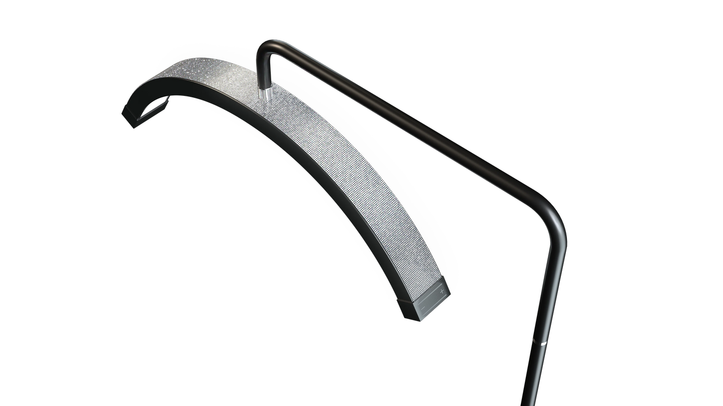 Fosoto LED Half-Moon Shaped Light Led Video Lash Light Floor Stand  Beauty Eyelash Tattoo Makeup