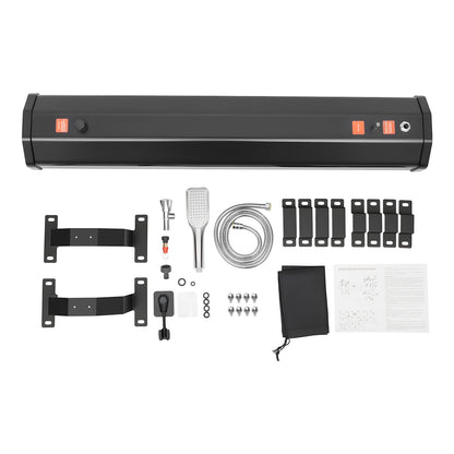 30L Portable Water Tank for Camping, Roof Rack Mount Road Shower, Outdoor Activities Water Supply  for freshwater washing