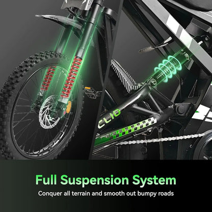 Electric Bike for Adults, Peak-4000W, Max 40MPH and 70Miles Electric Motorcycle,19" Fat Tire Dirt Bike