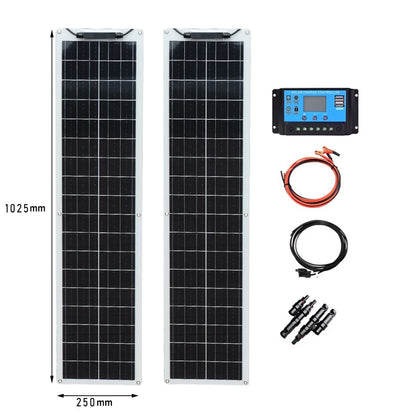 100W Flexible Solar Panel Monocrystalline Silicon 50W 100 Watt Solar Panels For Boat Car Motorhome Yacht 12v/24V Battery Charge