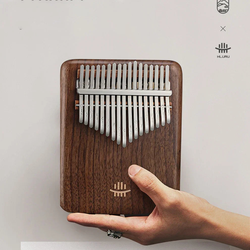 Hluru 21 Key Electric Kalimba 17 key Black Walnut Thumb Piano Professional Finger Piano Built-in Pickup Mbira for 2028