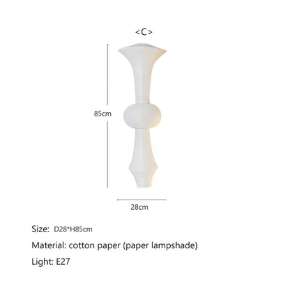 Janpanese Akari Rice Paper Lamp Modern Noguchi Yong Pendant Lamp Living Room Bedroom Corner Designer Light  Room Decor