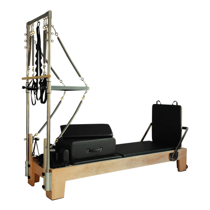 YTYIN Custom High Quality Equipment Maple Wood Pilates Reformer With Tower
