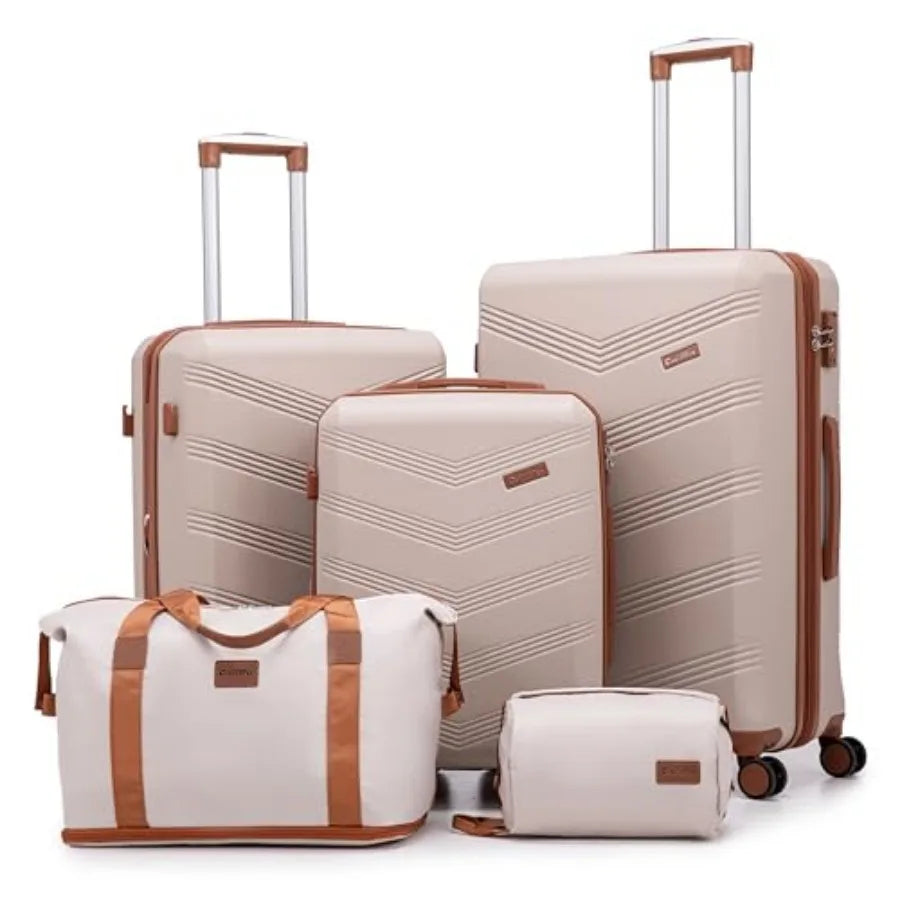 Expandable Luggage Sets Suitcases with Spinner Wheels