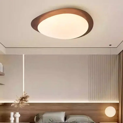 Minimalist bedroom light led Nordic ceiling light medium antique walnut color bedroom book room balcony light retro