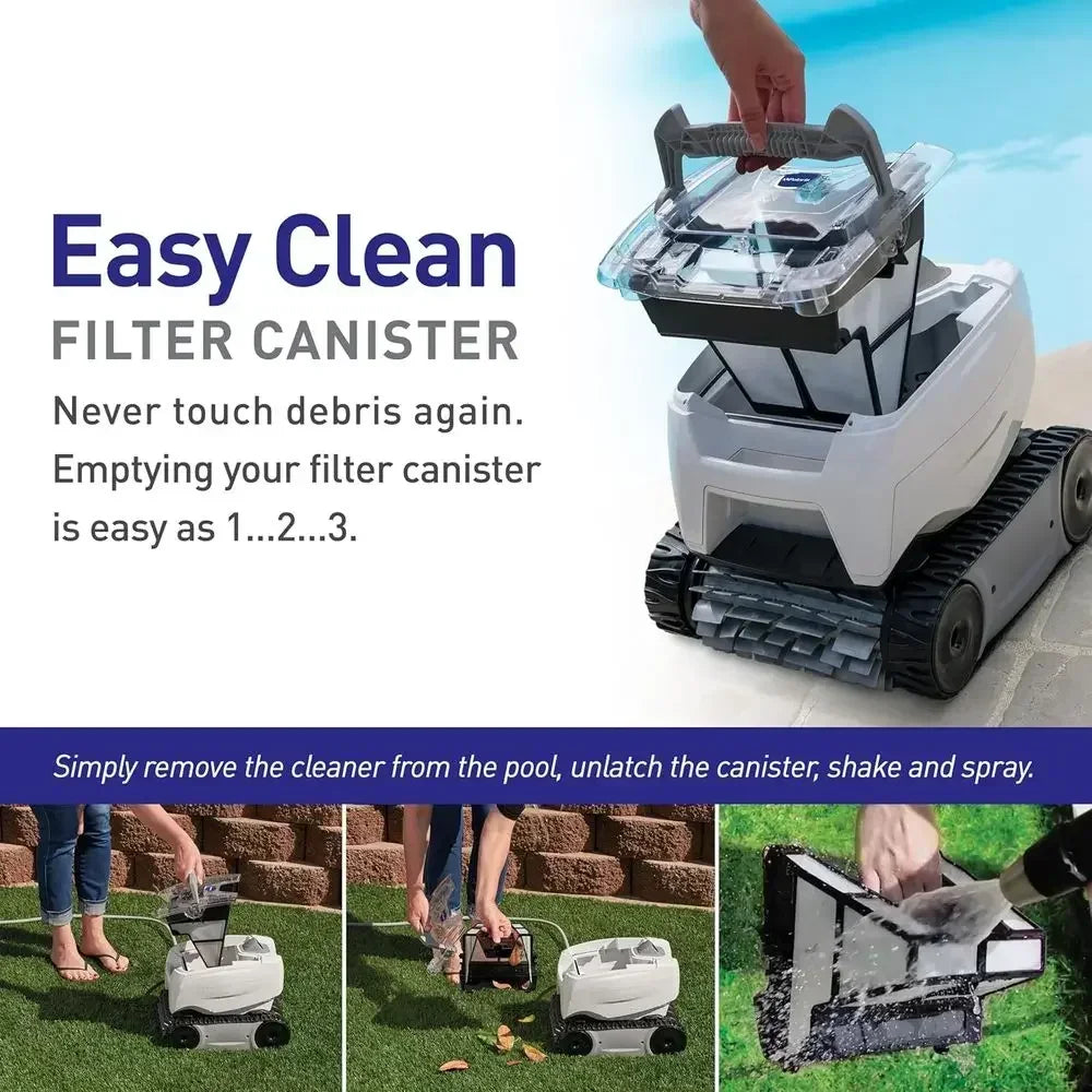 P724 Robotic Pool Cleaner, Lightweight Energy-Eicient Cleaner Perect or In-Ground Pools up to 36-eet, Cleans in as Little as 2.5