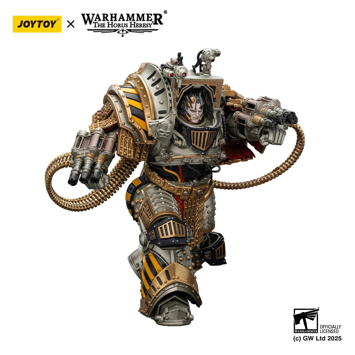 JOYTOY Warhammer 30K 1/18 Action Figure Iron Warriors Perturabo, Primarch of the lVth Legion Model